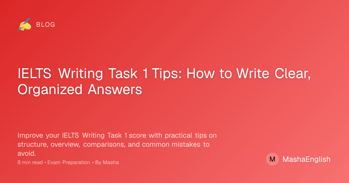 IELTS Writing Task 1 Tips | Clear Structure and Better Scores | Learn ...